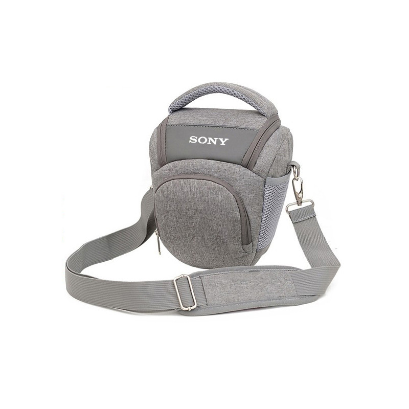 Сумка-трикутна для дзеркального фотоапарата Sony Digital з ременем і дощовиком 20х19х14 см Сірий (IBF079S6)