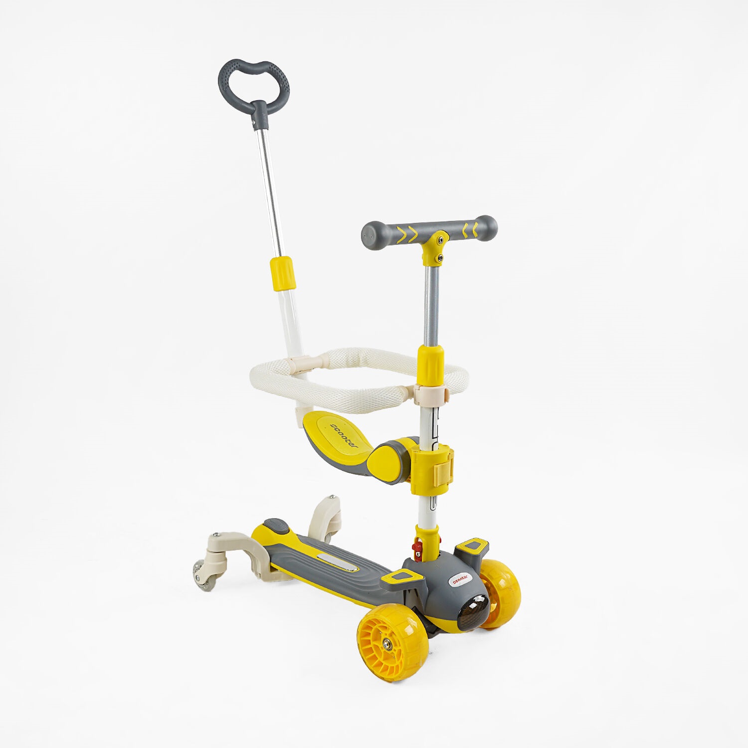 Самокат багатофункціональний Skyper Scooter 5в1 Жовто-сірий (169302)