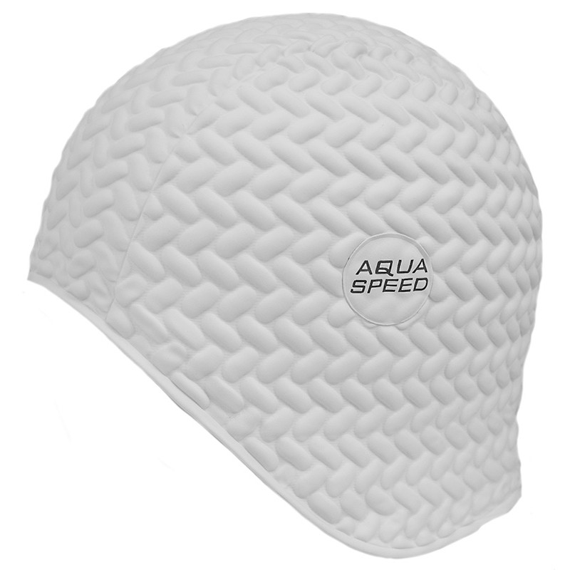 Шапочка для плавання Aqua Speed ​​Bombastic Tic-Tac Біла (aqs213)