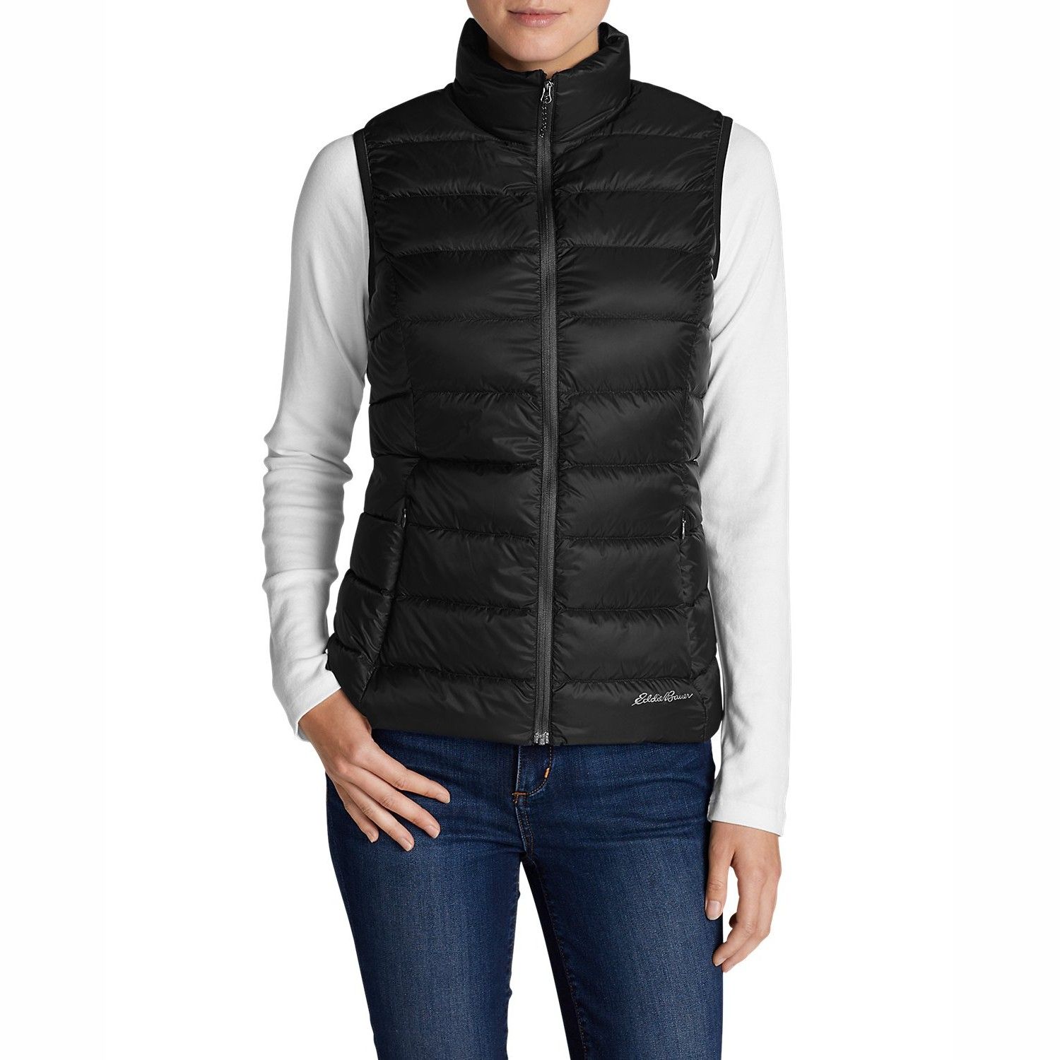 Жилетка Eddie Bauer Womens Cirruslite Down Vest BLACK M Чорний (0181BK)