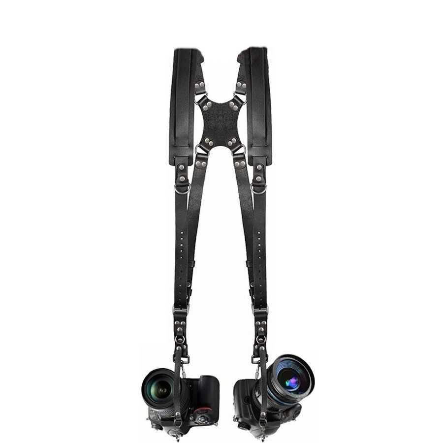 Розвантажувальні ремені для фотографа Canon на 2 камери Чорний (LCS2B)