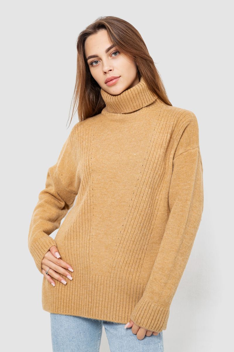 Светр-гольф жіночий AGER Бежевий XXL (244R2050)