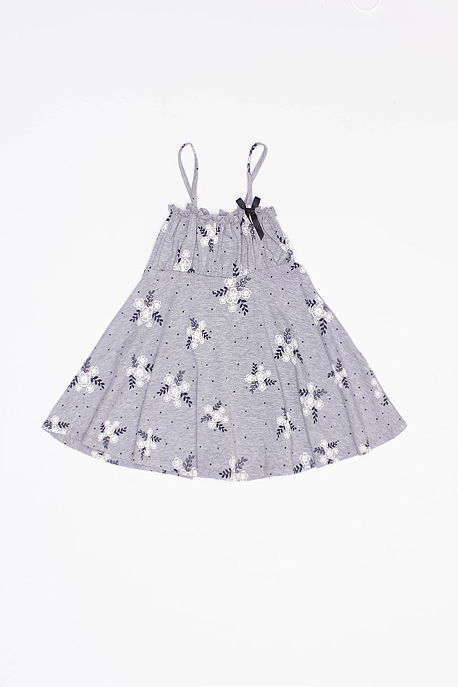 Сарафан для дівчинки 128 сірий Toontoy ЦБ-00160276