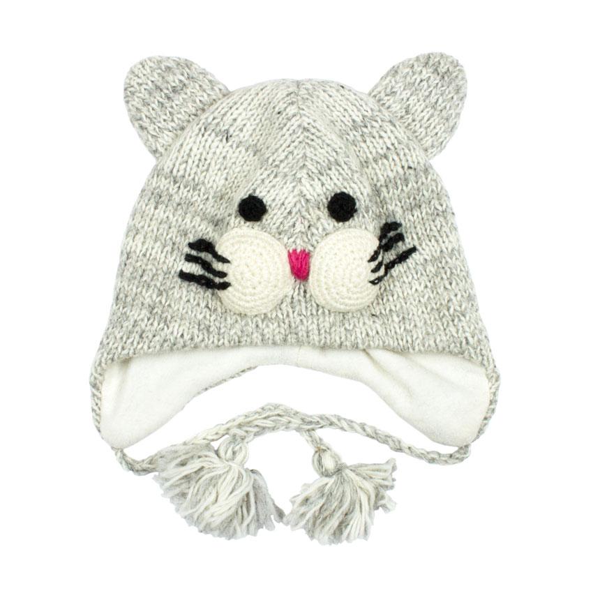 Шапка з вушками Kathmandu Animals Cat Оно size Сірий (22955)