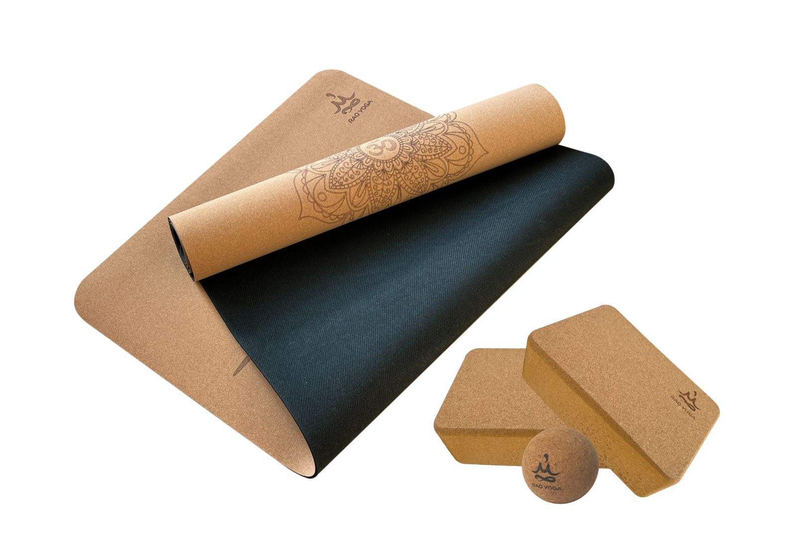 Набір для йоги Rao Еко Амур 4в1 Коричневий 21338