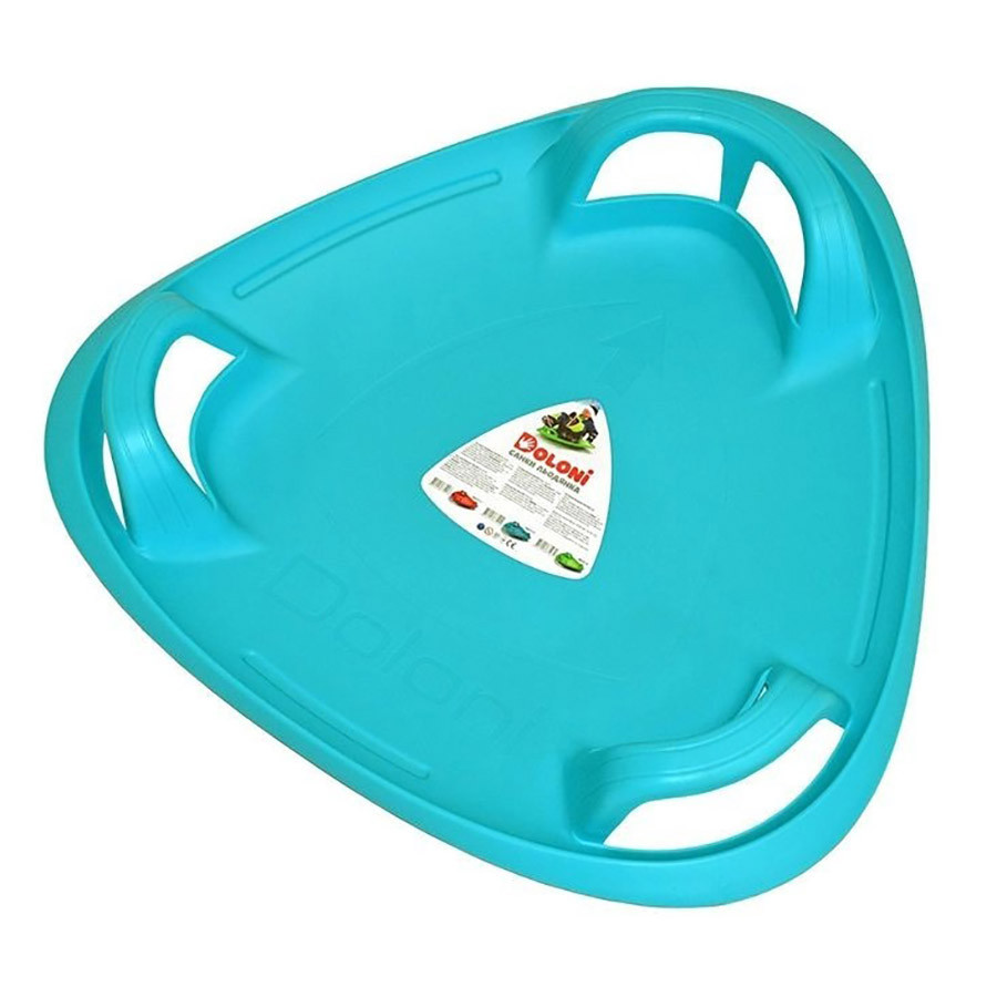 Санки-тарілка Doloni Toys 06551/4 Блакитний 62х63х12 см