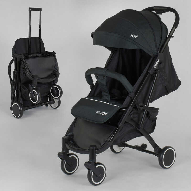 Коляска прогулянкова дитяча "JOY" Vittoria Green linen + футкавер + телескопічна ручка (87720)