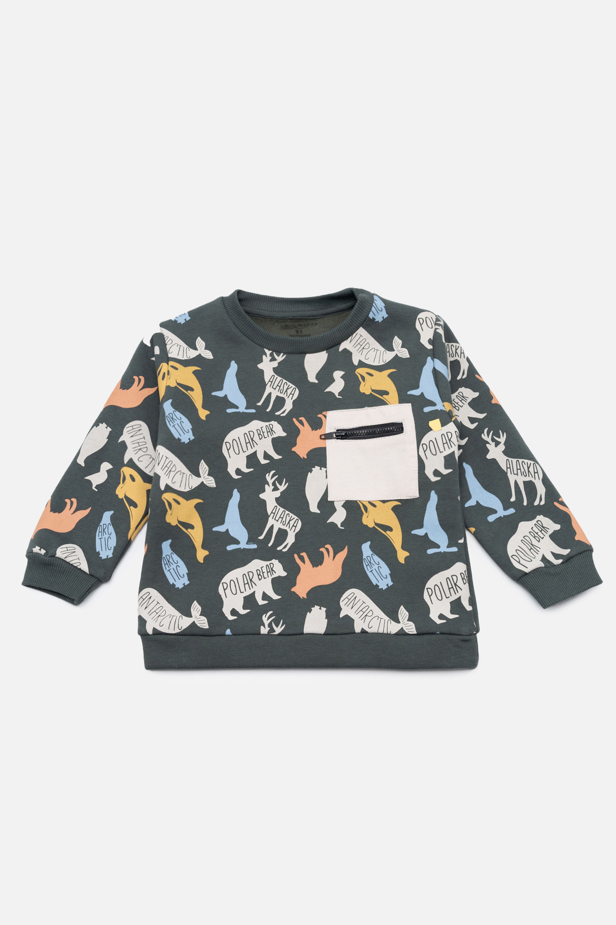 Світшот для хлопчика 92 темно-зелений Divonette ЦБ-00234637