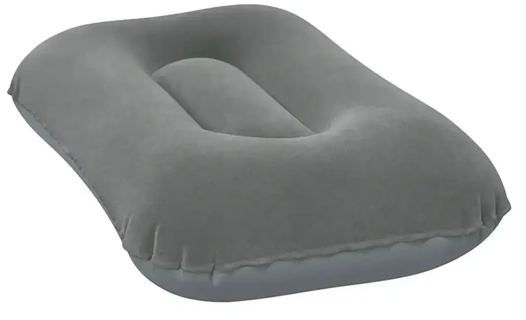 Надувна подушка Bestway кемпінгова 42х26х10 см Сірий (454941 grey)