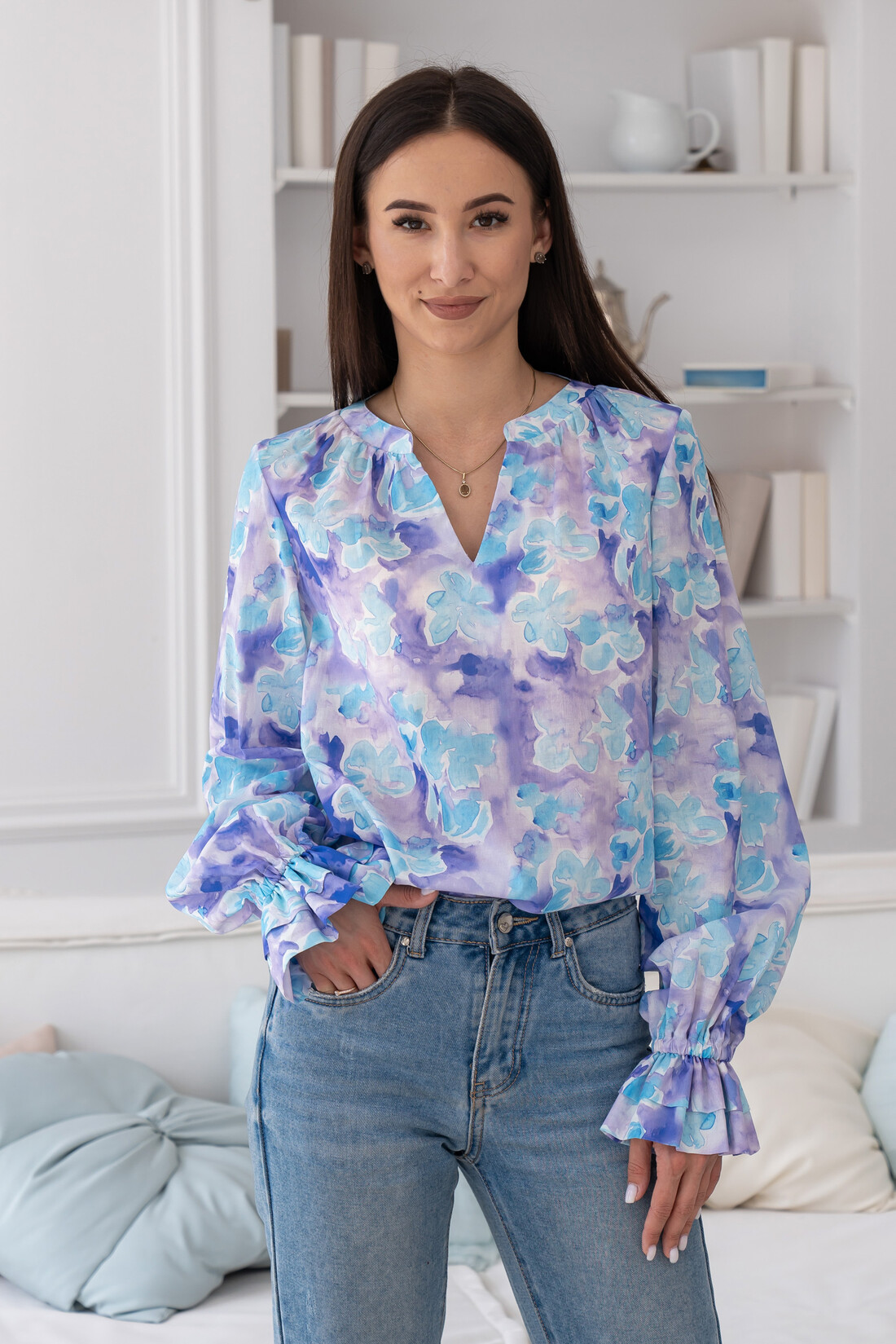 Блуза RiMari Айріс БЛ 0324 42 Блакитний (20599)