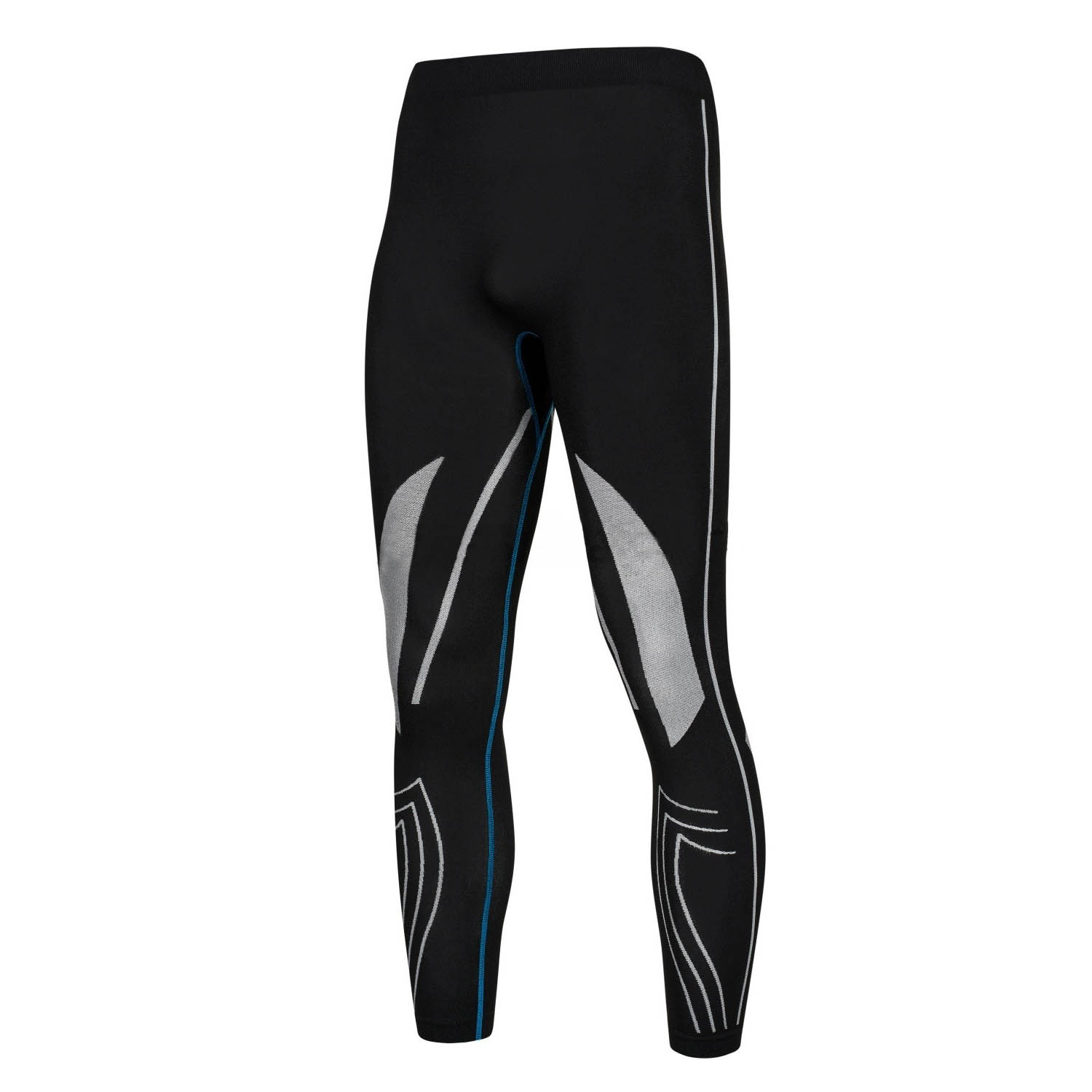 Чоловічі термоштани Spaio Simple Line W02 XXL Чорний з блакитним (hub_wBOK48428)