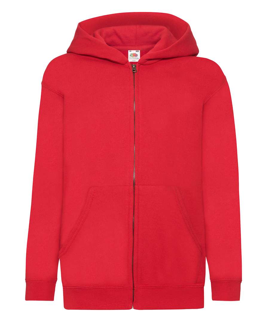 Толстовка Fruit of the loom Classic hooded sweat jacket Kids 116 см Червоний (62-045-0)