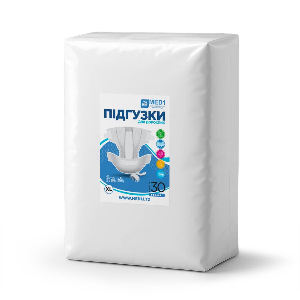 Підгузки для дорослих MED1 WC01 XL 30 шт