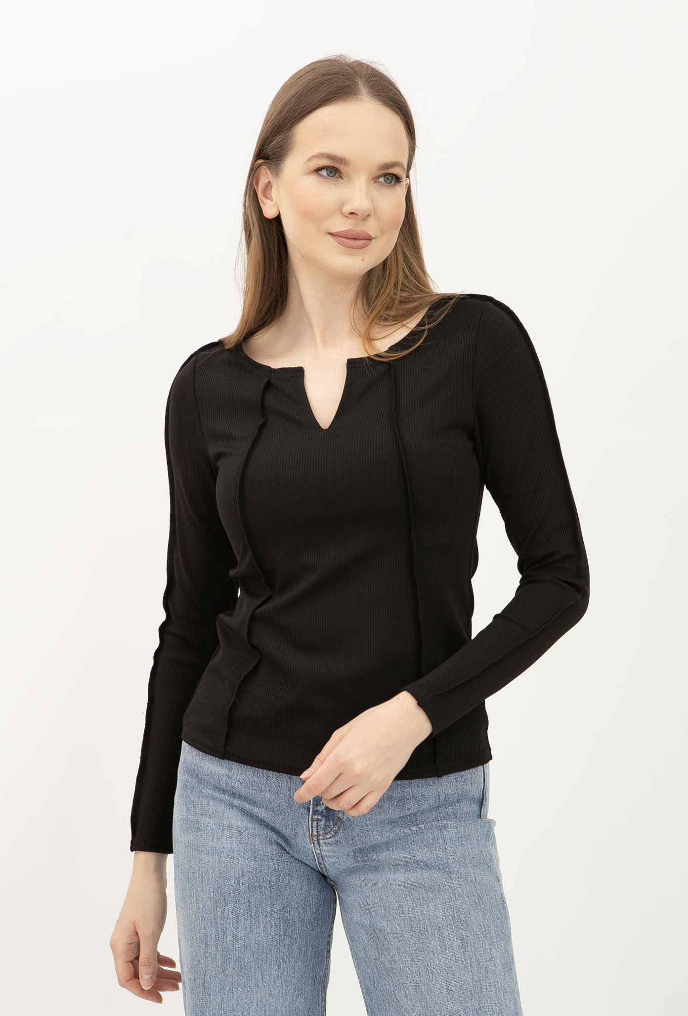 Лонгслів Lesia Атіка 01 Чорний 50 (14617000050)