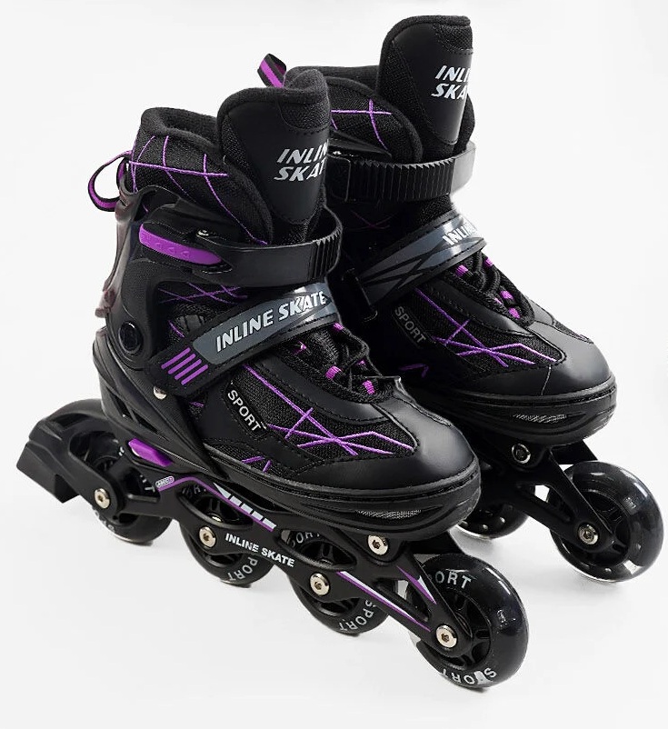 Роликові ковзани Best Roller 010-М PU 34-38 Чорний (173870)