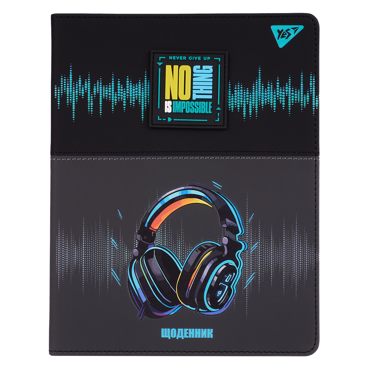 Щоденник шкільний YES PU Headphones А5 Різнокольоровий 40 аркушів (911620)