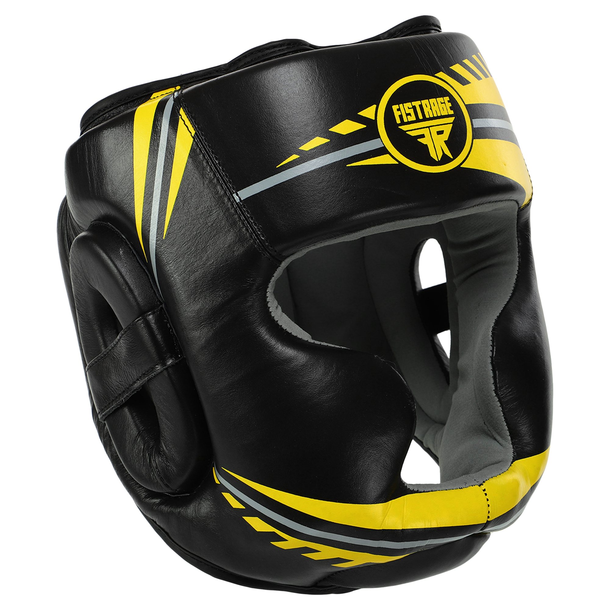 Шолом боксерський FISTRAGE VL-9358 M Чорно-жовтий