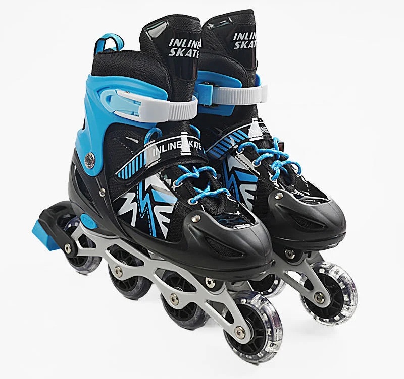 Роликові ковзани Best Roller 326-S PVC 29-33 Чорно-блакитний (173831)