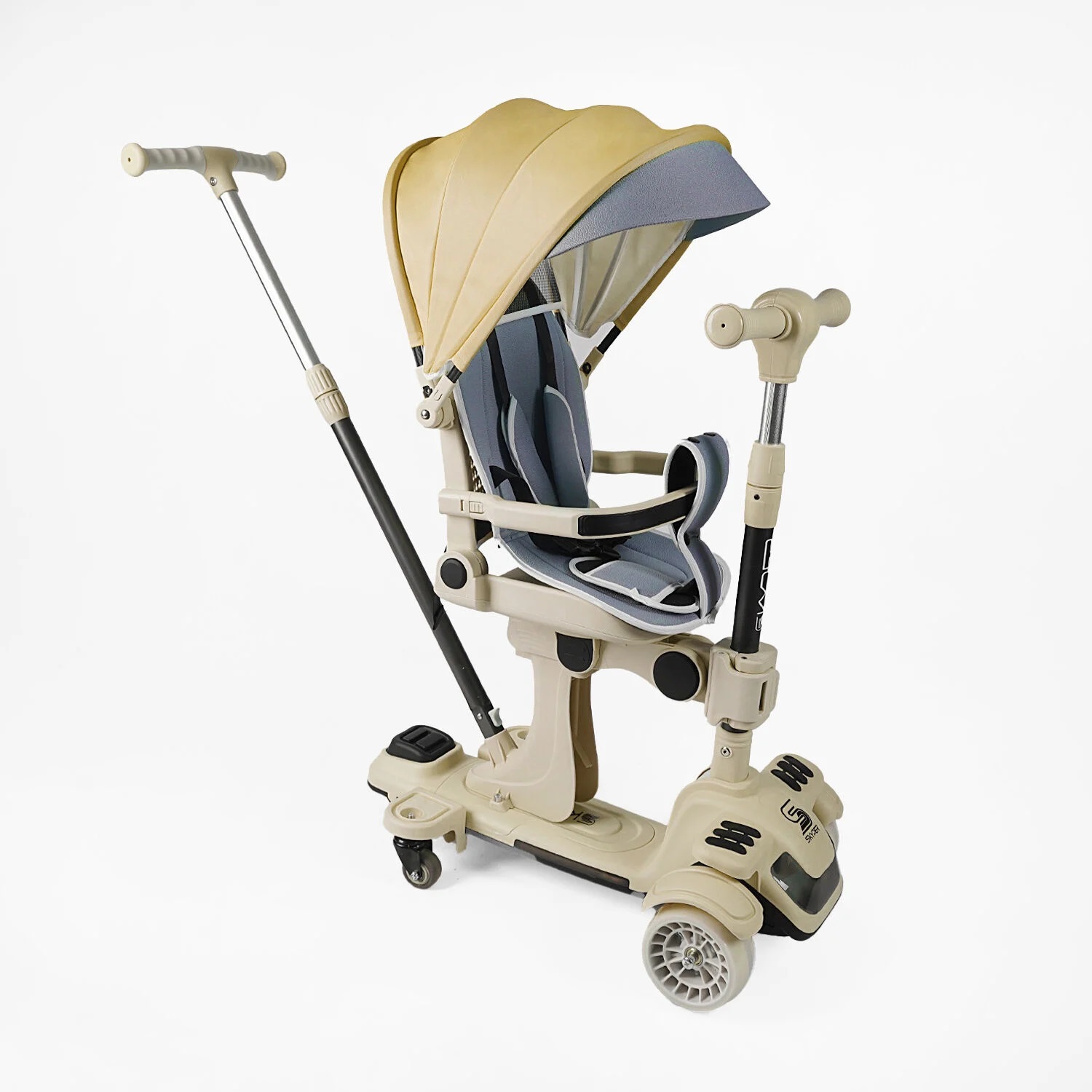 Самокат багатофункціональний з бортиком Skyper 5в1 Жовтий (169235)