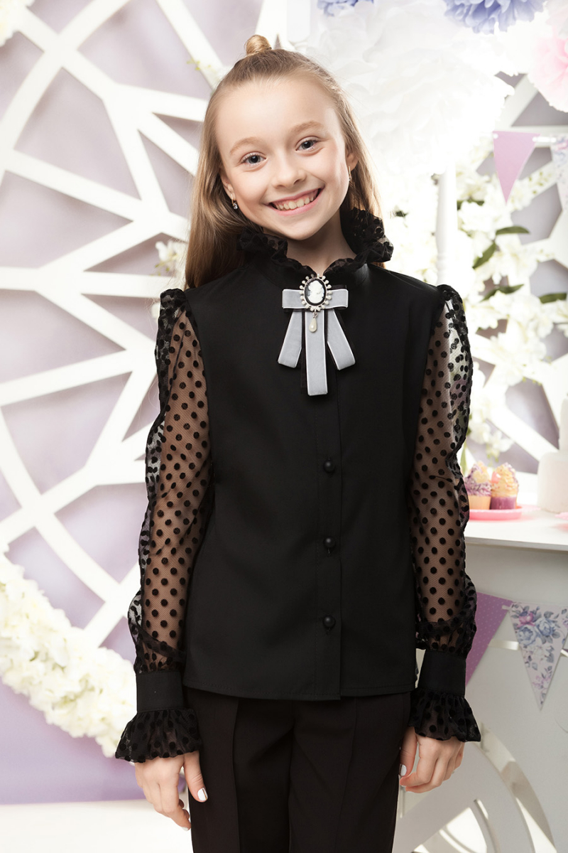 Блузка для дівчинки Barbarris SH-64 134см Чорна