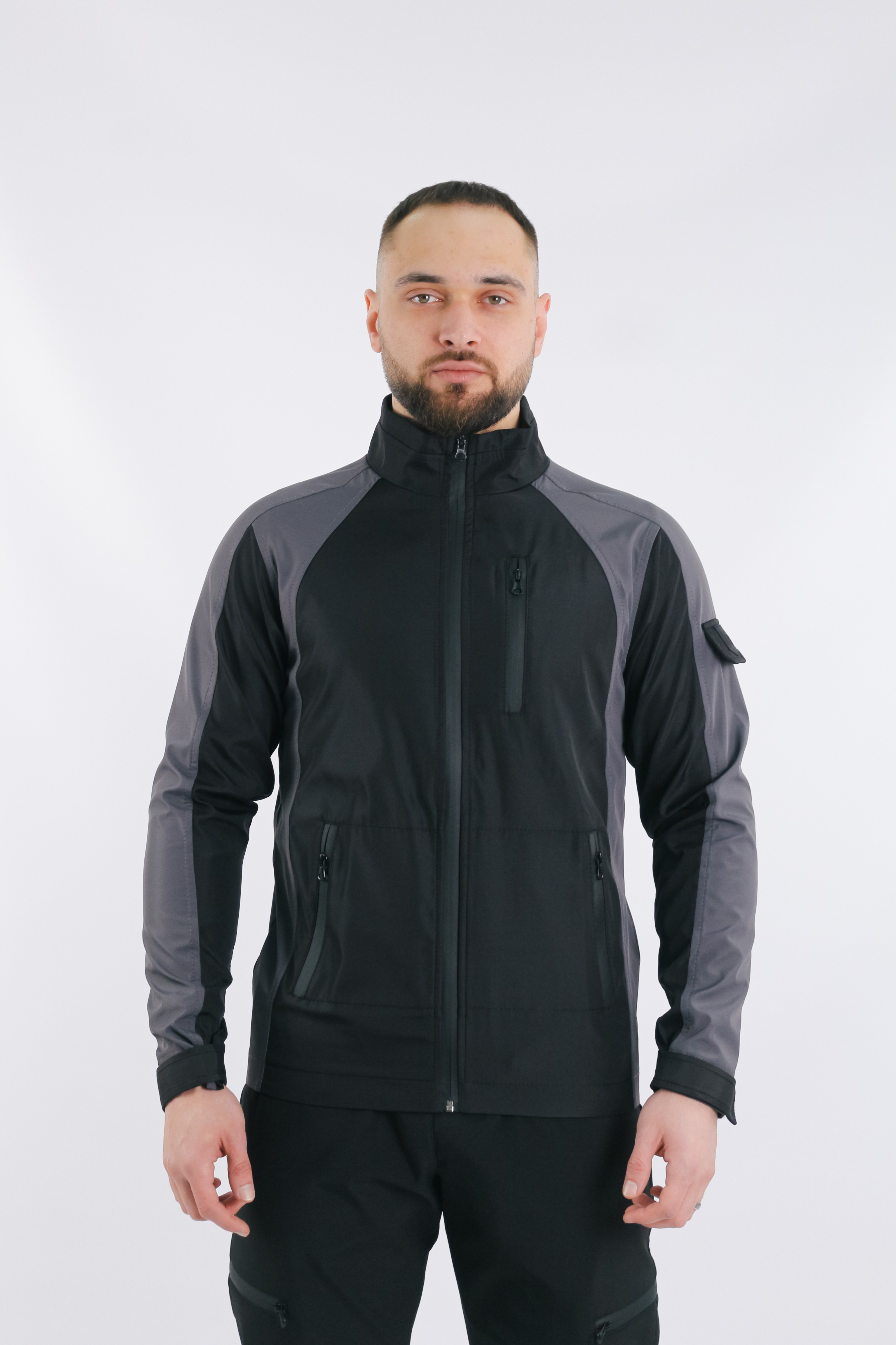 Куртка Intruder Softshell Lite iForce Чорна з сірим XXL (1589542223/4)