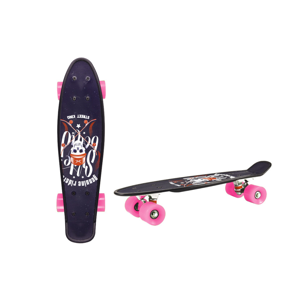 Скейт Пенні борд Bambi SC20402 PU колеса 56 см Рожевий