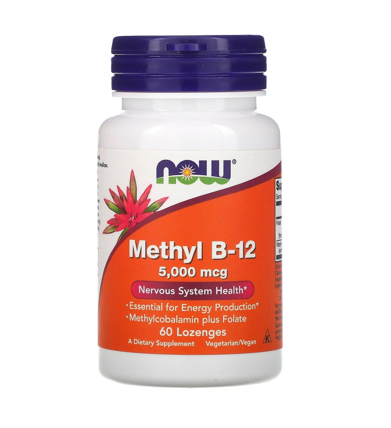 Вітаміни Now Foods Methyl B-12 5000mcg 60 loz (1086-2022-10-0665)