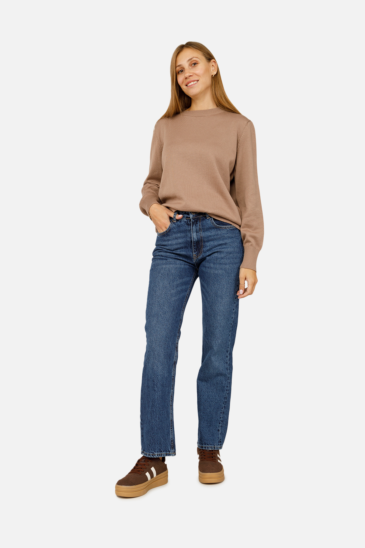 Жіночий джемпер Yuki L Капучино ЦБ-00255882 (SKT001008682)