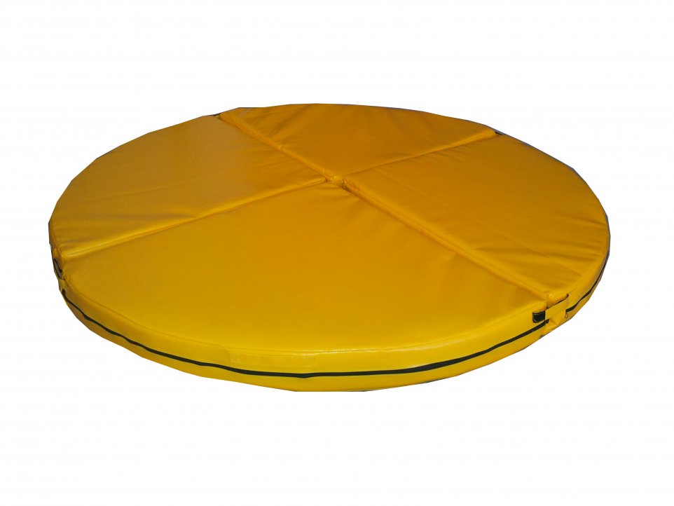 Мат спортивний для пілона Tia-Sport Грація-4 140х10 см жовтий (sm-0123)