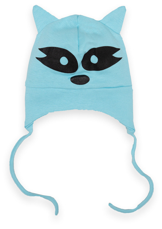 Шапка для хлопчика на зав'язках Gabbi GSK-M-23-5/1 Бірюзовий 46-48 (13546)