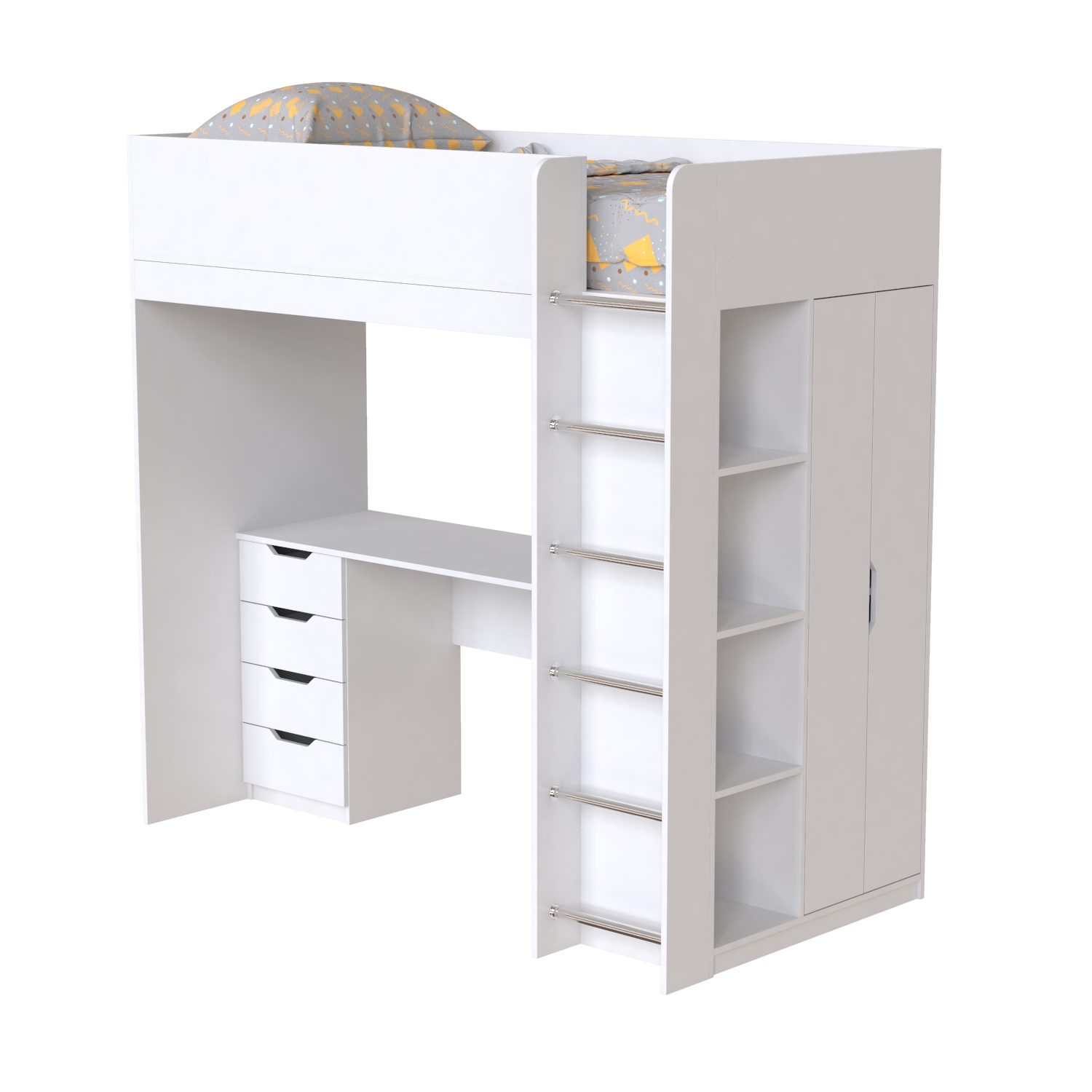 Ліжко-горище дитяче Art in Head Binky ДЮС33 1932x1800x1000 мм Білий (BK03010020000)