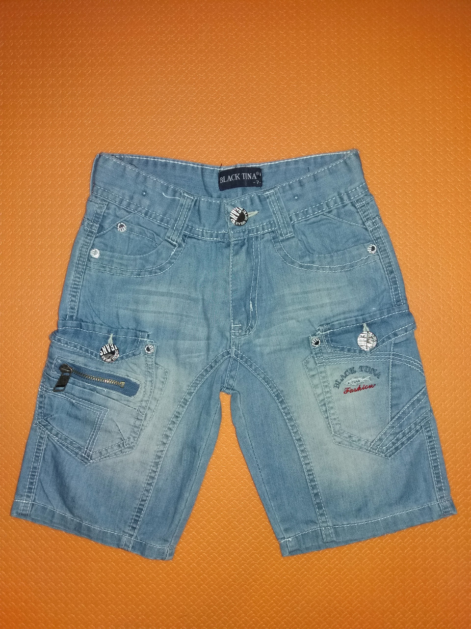 Шорти джинсові Mine для дівчинки 122-128 см Синій (ю120)