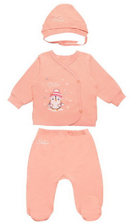 Комплект для дівчинки Gabbi КТ-19-25-2 Мілашки Персиковий на зріст 62 (11766)