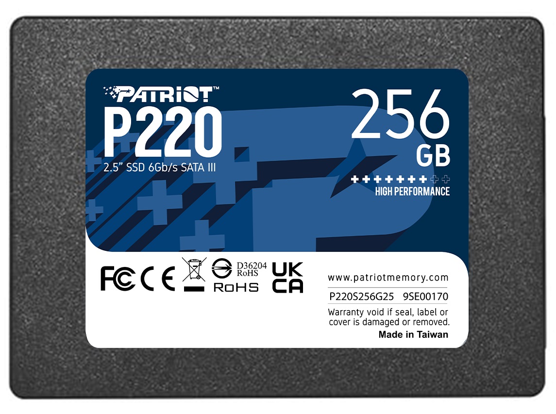 Накопичувач SSD 256GB Patriot P220 2.5" SATAIII TLC (P220S256G25)