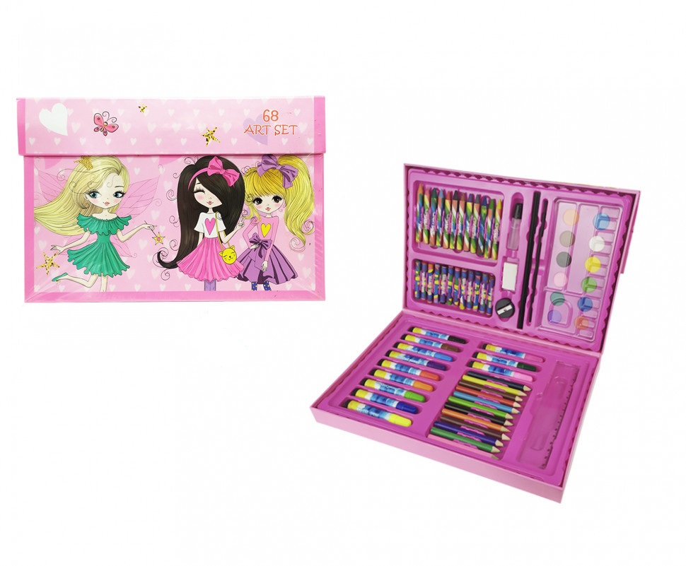 Дитячий набір для малювання Metr+ Дівчатка Різнокольоровий (MK 3226-12)