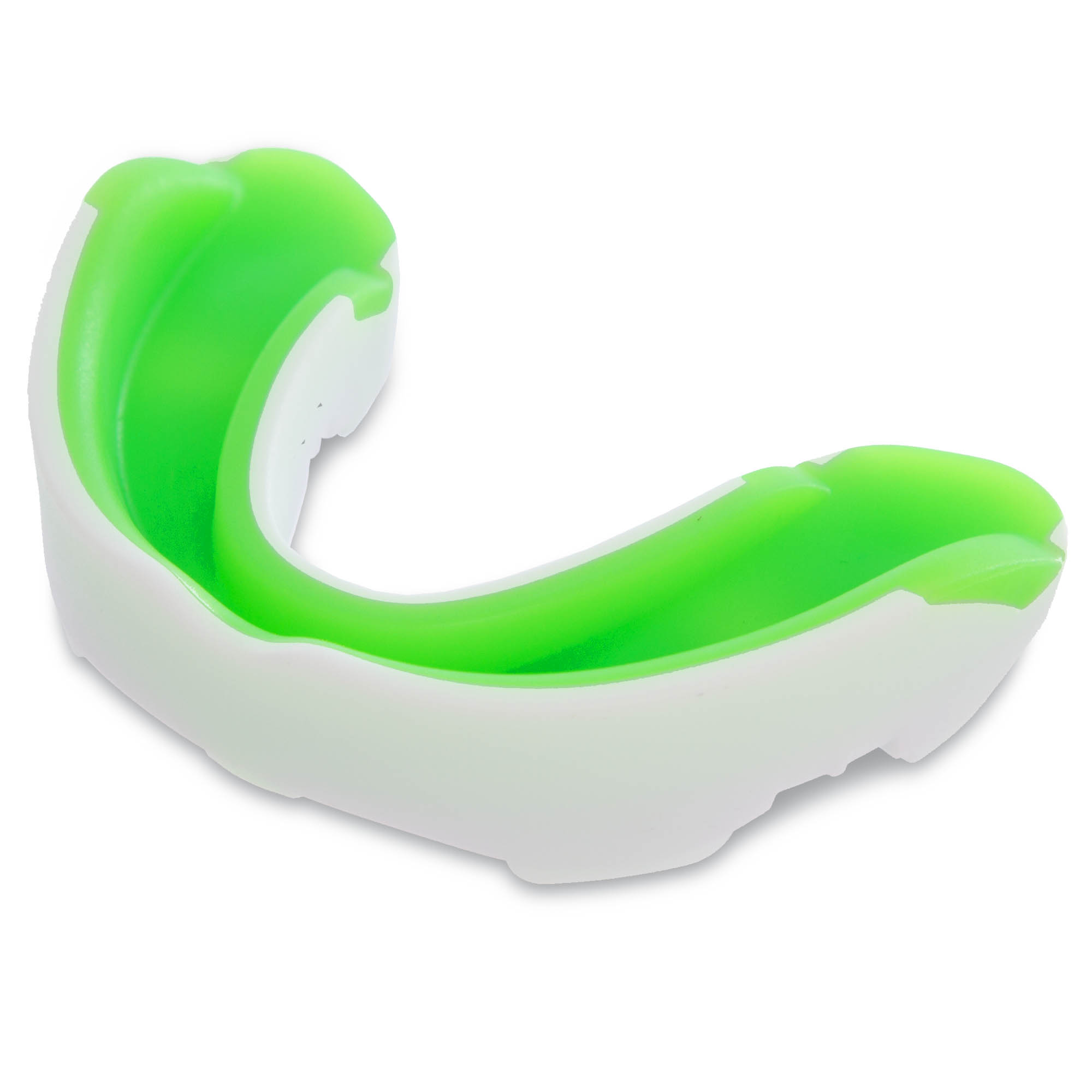 Капа боксерська Zelart BO-0062 Білий-Зелений