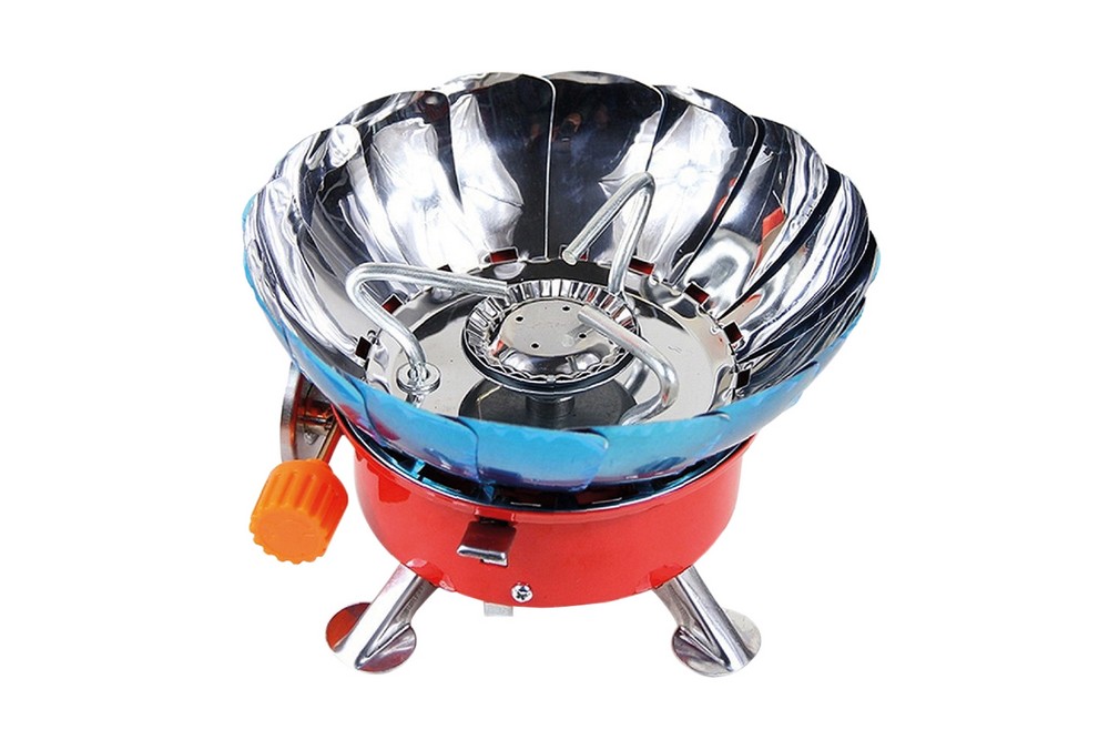 Плита туристична газова MASTERTOOL GM із п'єзопідпалом із захистом від вітру (44-5104)