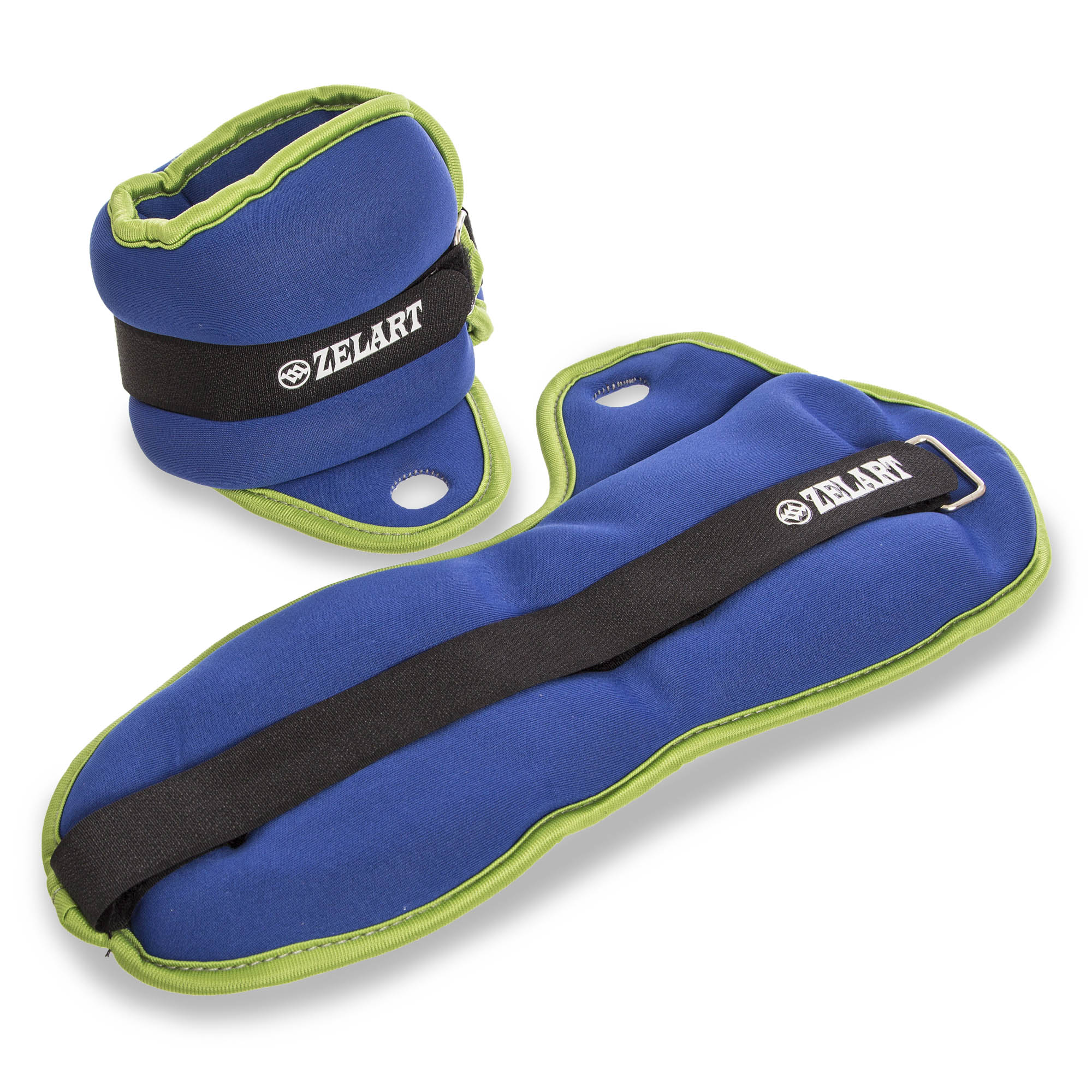 Обтяжувачі-манжети для рук PS FI-1965-3 (2 x 1,5 кг) (FI-1965-3_Синий-салатовый)