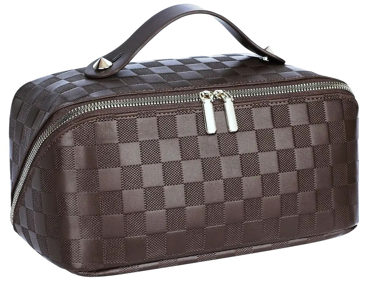 Жіноча косметичка Edibazzar 23х11х10 см Темно-коричневий (5905884022467)