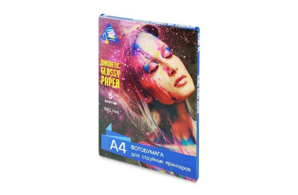Магнітний глянцевий фотопапір INKSYSTEM Magnetic Glossy Photo Paper 640g A4 5 шт