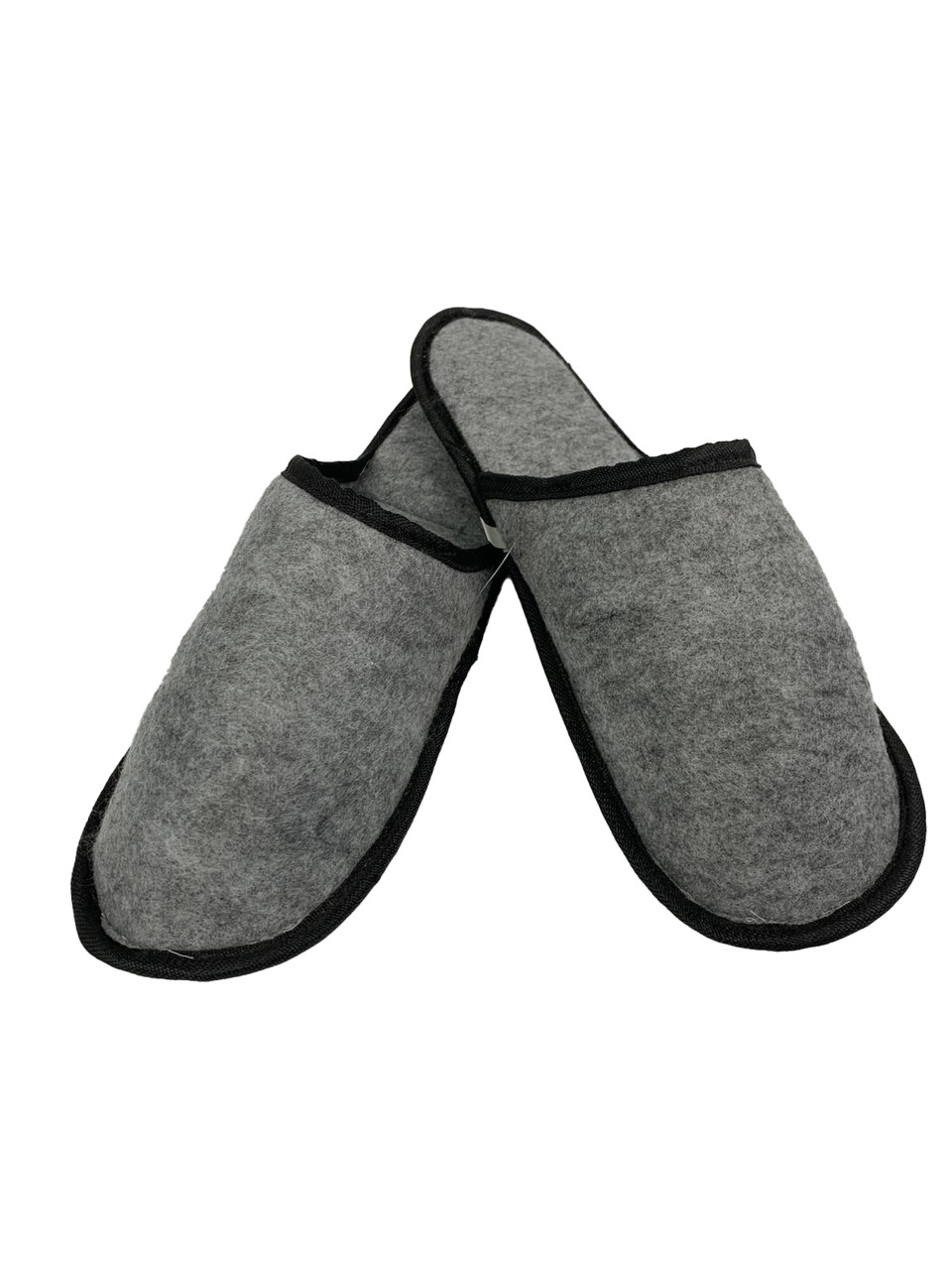 Тапки повстяні із закритим носом та кантом 4Profi XL (44-45) Сірий