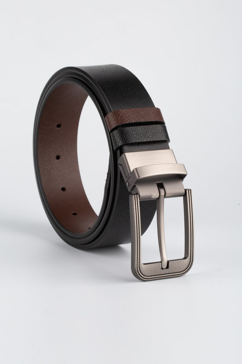 Ремінь для джинсів Trend Collection 4315 Чорно-коричневий 110 см (82706)