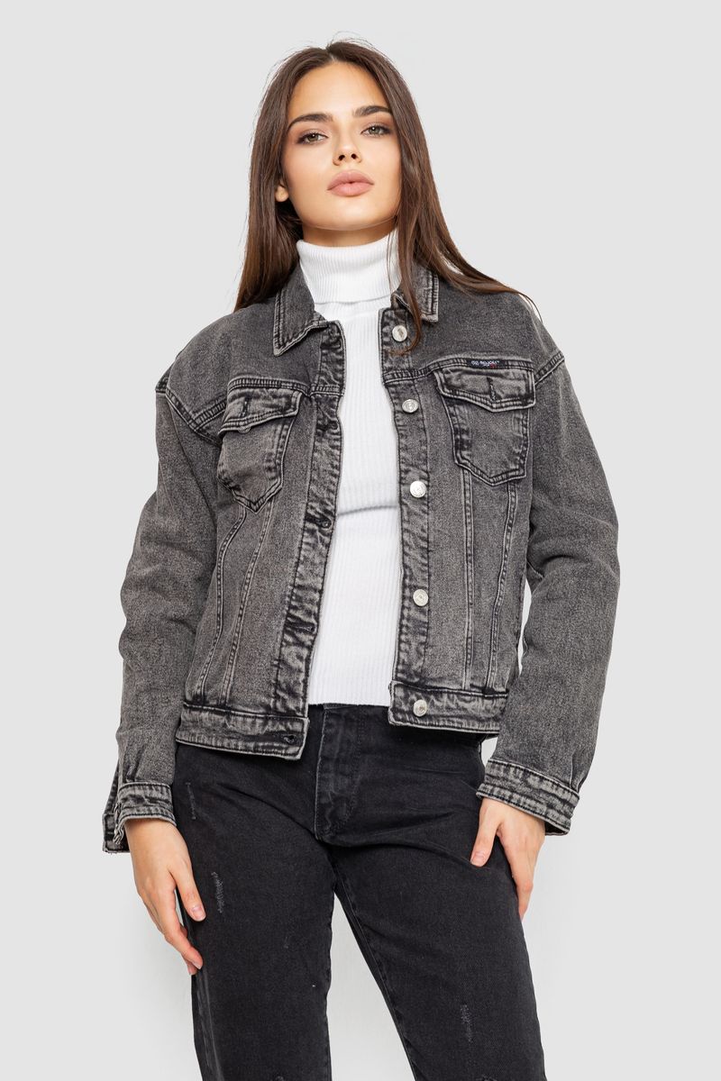 Джинсова куртка жіноча AGER M Сірий 129RA229 (113344_825800)