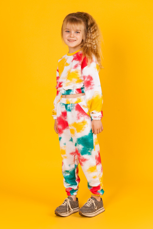 Штани-джогери дитячі GABBI Тай Дай Зелений на зріст 134 (12856)