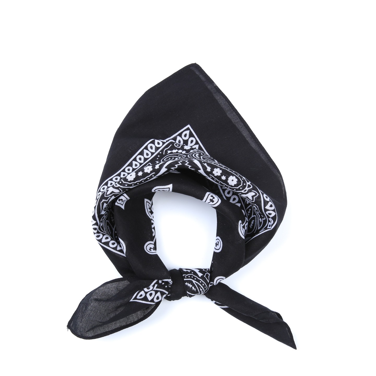 Хустка-бандану жіноча LuckyLOOK Diana 50x50 см Чорно-білий 804-517