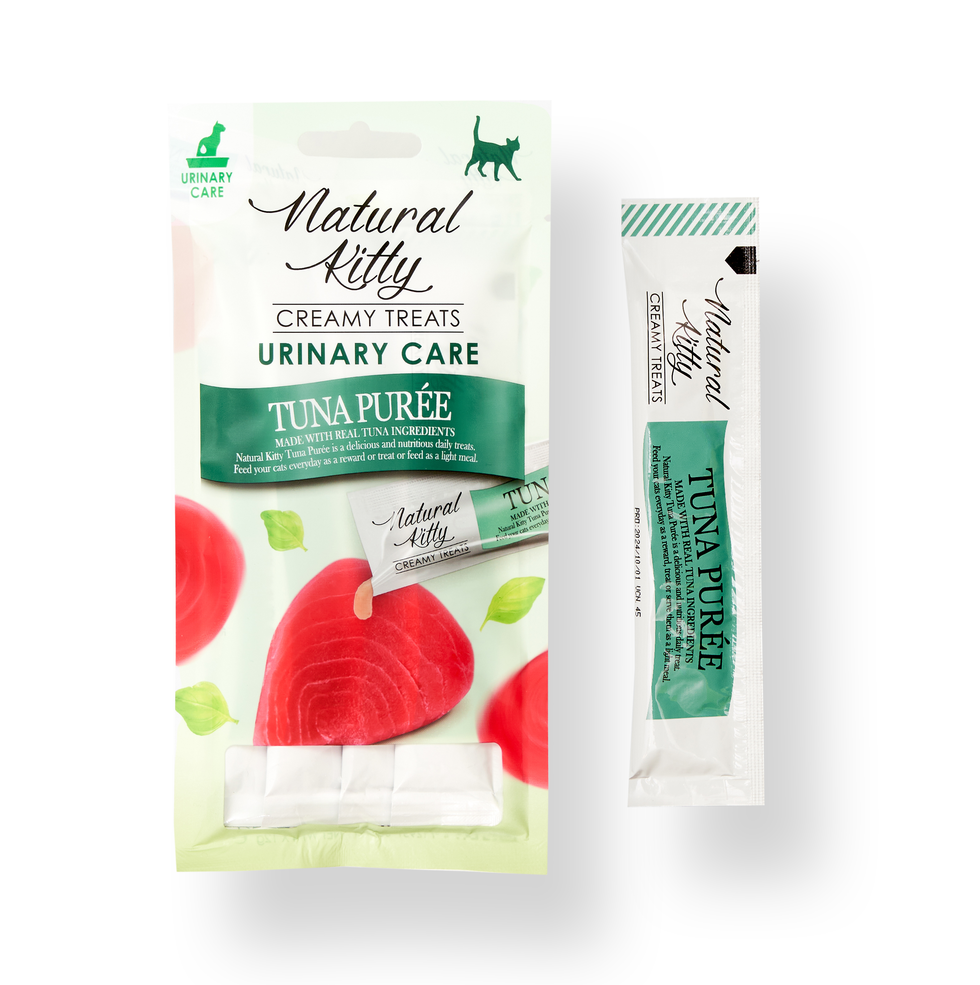 Пюре для котів Natural Kitty Догляд за сечовивідними шляхами Тунець 4х12 г (SNK24013)