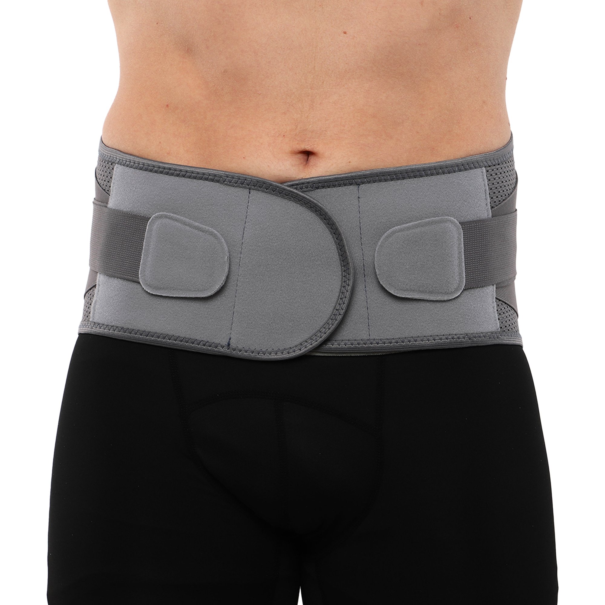 Пояс корсетний для попереку з 4 ребрами жорсткості та магнітними турмаліновими накладками Sibote ST-7279 XL Сірий