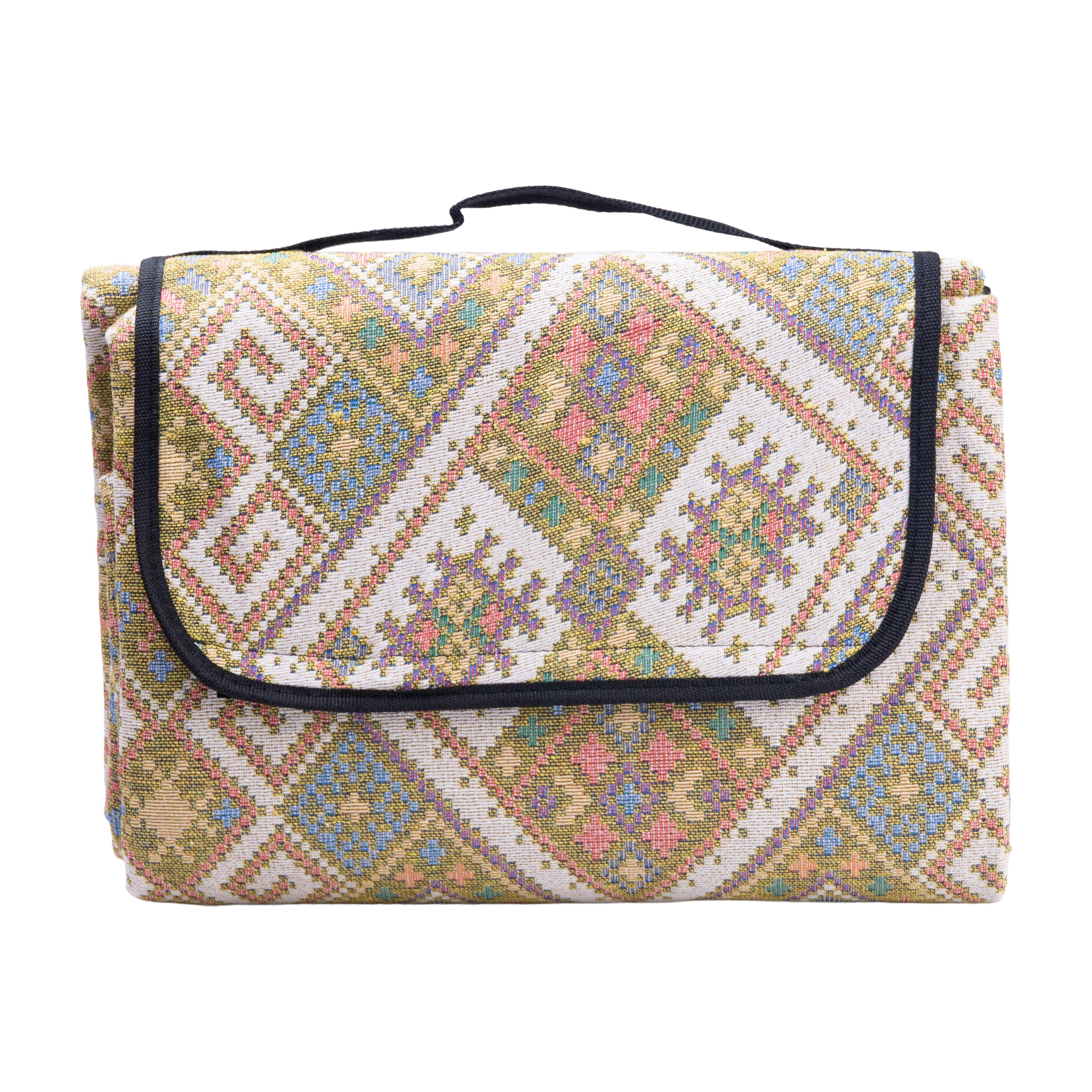 Коврик для пікніка жаккардовий Lugi 145*200 см жовтий (LU012Y)