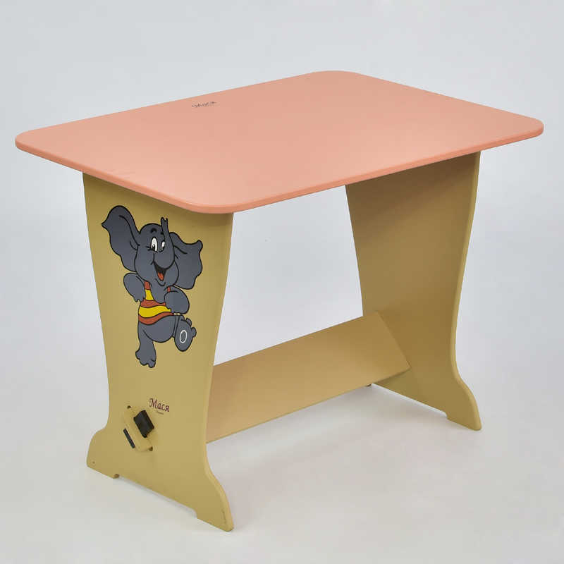 Дитячий столик-парта "Слонік" - "МАСЯ" Рожевий (67067)