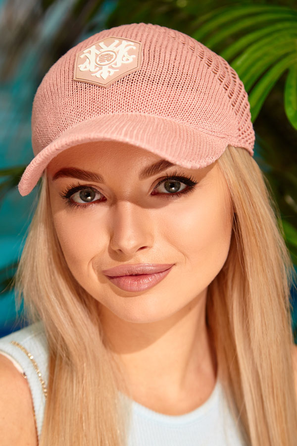 Бейсболка жіноча Braxton Hexagon 51292 56-58 Пудровий (51432)